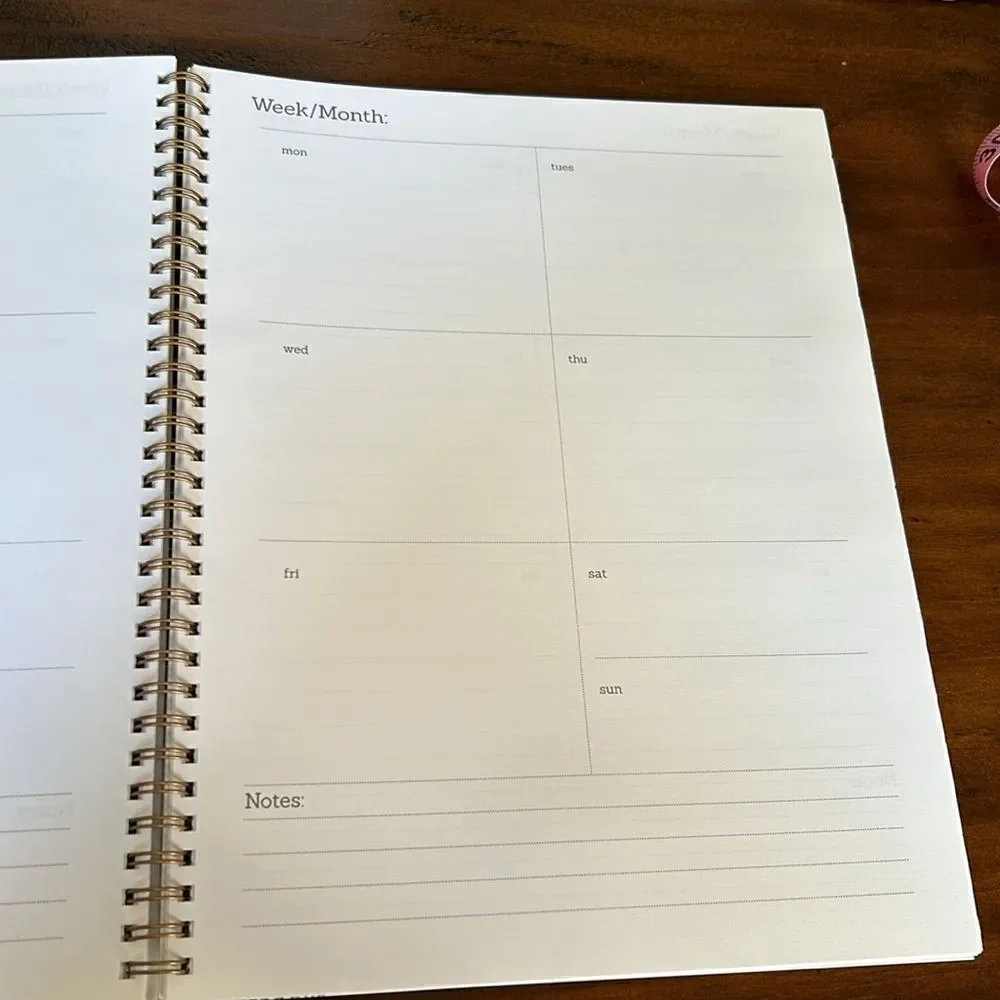Planner undated notebook NeW Jess Paper and Co